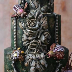 Zelene, cvetne dekoracije za torte